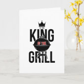 Carte d'anniversaire King Of The Grill Fête des pè (Fleur jaune)