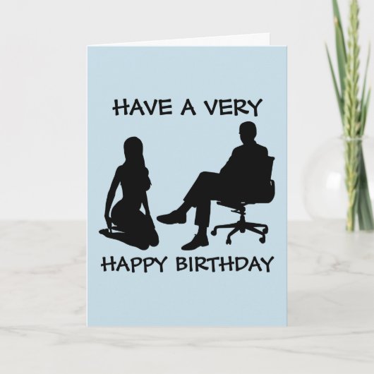 CARTE D'ANNIVERSAIRE KINKY POUR LE DOMINANT (Devant)