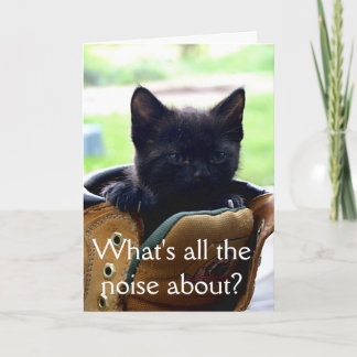 Carte d'anniversaire Kitten