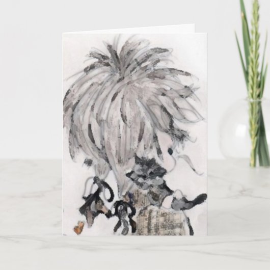 Carte d'anniversaire Kitty (Devant)