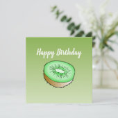 Carte d'anniversaire Kiwi (Debout devant)