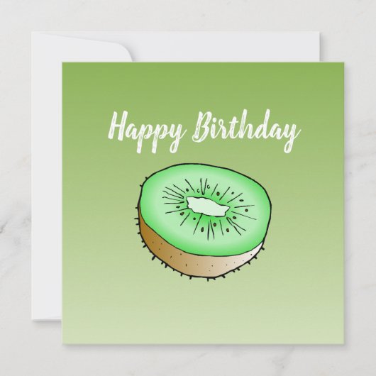 Carte d'anniversaire Kiwi (Devant)