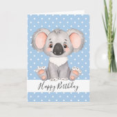 Carte d'anniversaire Koala (Devant)