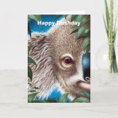 Carte d'anniversaire Koala (Devant)