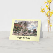 Carte d'anniversaire - Kolkata, Inde (Fleur jaune)