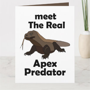 Carte d'anniversaire Komodo Dragon Vrai Prédateur