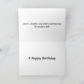 Carte d'anniversaire - la belle du sud (Intérieur)