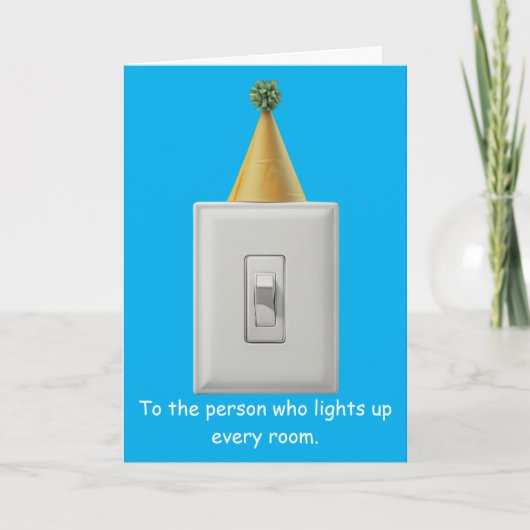 Carte d'anniversaire la plus brillante (Devant)