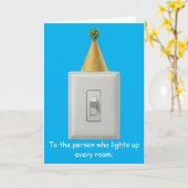 Carte d'anniversaire la plus brillante (Fleur jaune)