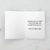 Carte d'anniversaire la plus brillante (Intérieur)