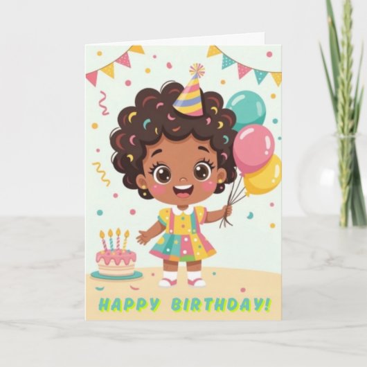 Carte d'anniversaire la plus heureuse (Devant)