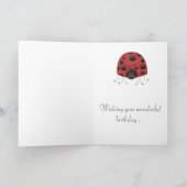 Carte d'anniversaire Lady Bug (Intérieur)