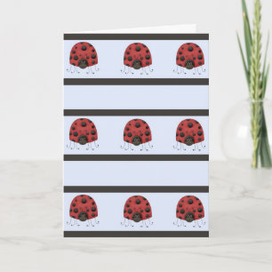 Carte d'anniversaire Lady Bug