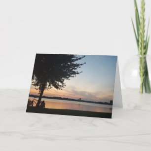 Carte d'anniversaire "Lake Calhoun Biker"