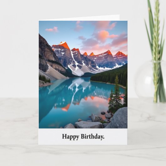 Carte d'anniversaire Lake View (Devant)