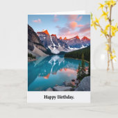 Carte d'anniversaire Lake View (Fleur jaune)