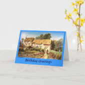 Carte d'anniversaire - Le chalet d'Anne Hathaway (Fleur jaune)