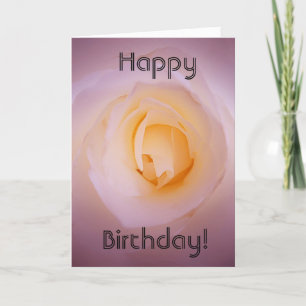 Carte d'anniversaire - Le coeur d'un Rose