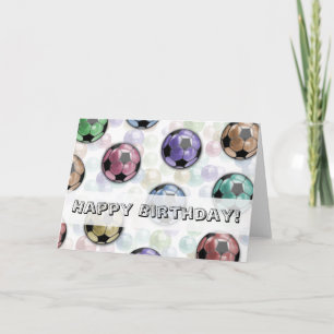 Carte d'anniversaire (le football)