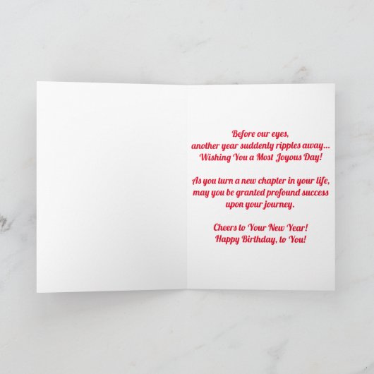 Carte d'anniversaire "Le superbe lac Supérieur" (Intérieur)