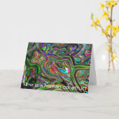 Carte d'anniversaire - Le temps est une constructi (Fleur jaune)