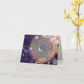 Carte d'anniversaire Leo Horoscope (Fleur jaune)