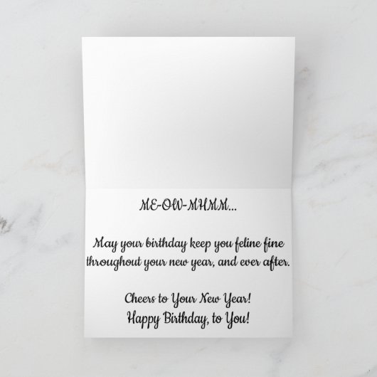 Carte d'anniversaire "Leopard #4" (Intérieur)