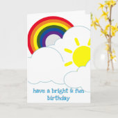 Carte d'anniversaire - LGBT Bright & Fun Anniversa (Fleur jaune)