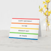 Carte d'anniversaire LGBT - gay (Fleur jaune)