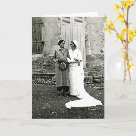 Carte d'anniversaire LGBT Lesbian (Fleur jaune)