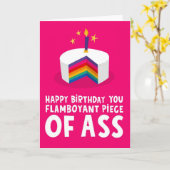 Carte d'anniversaire LGBTQ (Fleur jaune)