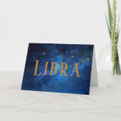 Carte d'anniversaire Libra & Cosmos (Devant)