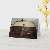 Carte d'anniversaire "Library Church #2" (Fleur jaune)