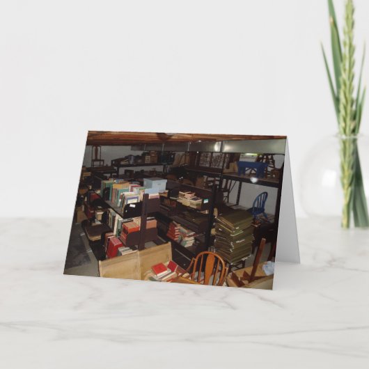 Carte d'anniversaire "Library Church Basement #2" (Devant)