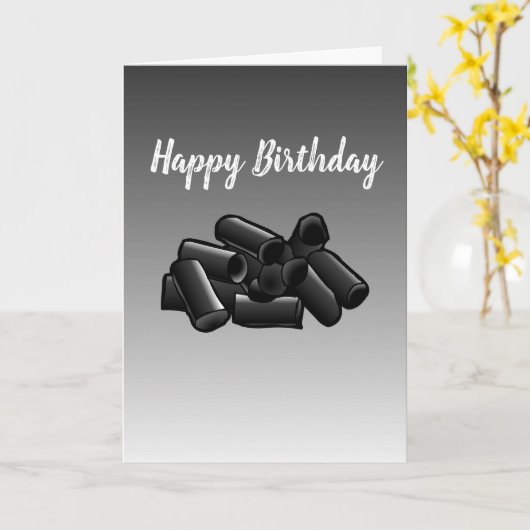 Carte d'anniversaire Licorice (Fleur jaune)
