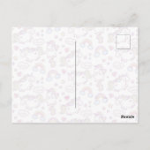 carte d'anniversaire licorne mignonne  (Dos)