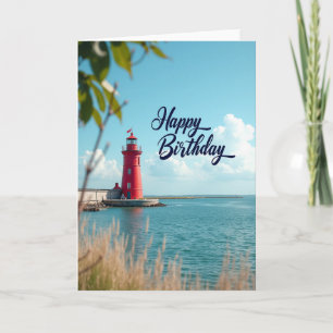 Carte d'anniversaire Lighthouse Sweet