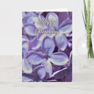 Carte d'anniversaire Lilac