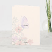 Carte d'anniversaire Lilac Garden (Dos)