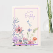 Carte d'anniversaire Lilac Garden (Devant)