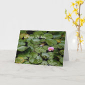 Carte d'anniversaire Lily Pond (Fleur jaune)