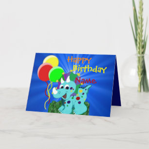 Carte d'anniversaire Little Dino