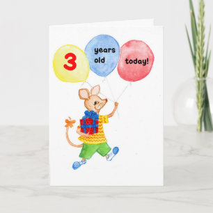 Carte d'anniversaire "Little Mouse" 3e
