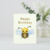 Carte d'anniversaire Little Queen Bee (Debout devant)