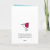 Carte d'anniversaire Little Robin gris (Dos)