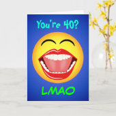 Carte d'anniversaire LMAO personnalisable (Fleur jaune)