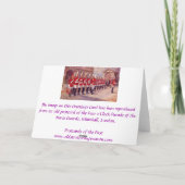 Carte d'anniversaire - Londres, Whitehall (Dos)