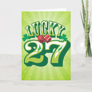 Carte d'anniversaire Lucky 27