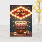 Carte d'anniversaire Lucky Reel (Fleur jaune)