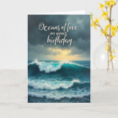 Carte d'anniversaire Lumière Dorée (Fleur jaune)